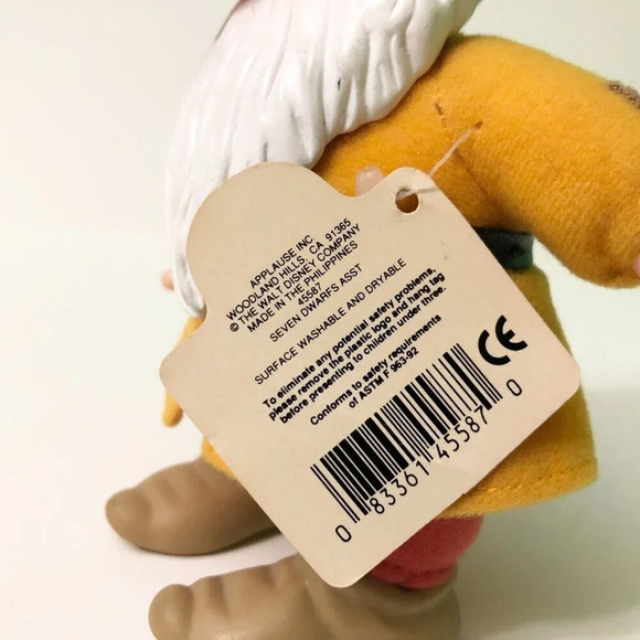 Vtg Disney Snow White and the Seven Dwarfs Bashful Applause Doll Plush - Picture 5 of 16